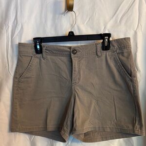 Maurices Tan Bermuda Shorts Cotton Blend